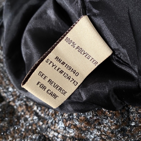 Retro 50’s Inspired Tweed Flair Large Collar Wrap Coat – size SMALL - Picture 4 of 5